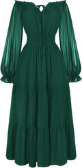 Scarlet Darkness Renaissance Off Shoulder Smocked Waist