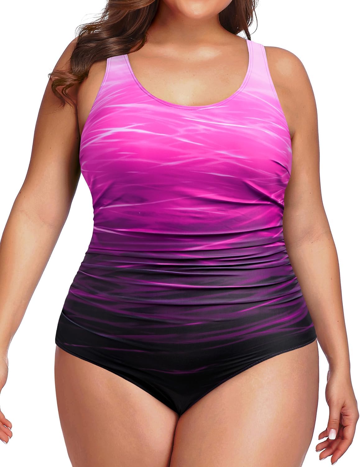 Daci Women Plus Size One Piece Swimsuit for Tummy Control