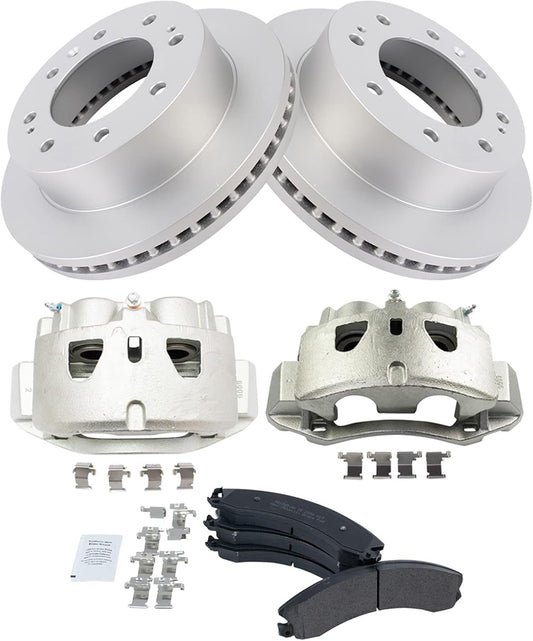 TRQ Front Brake Pad & Rotor Kit for 2016-2018 Chevrolet Suburban