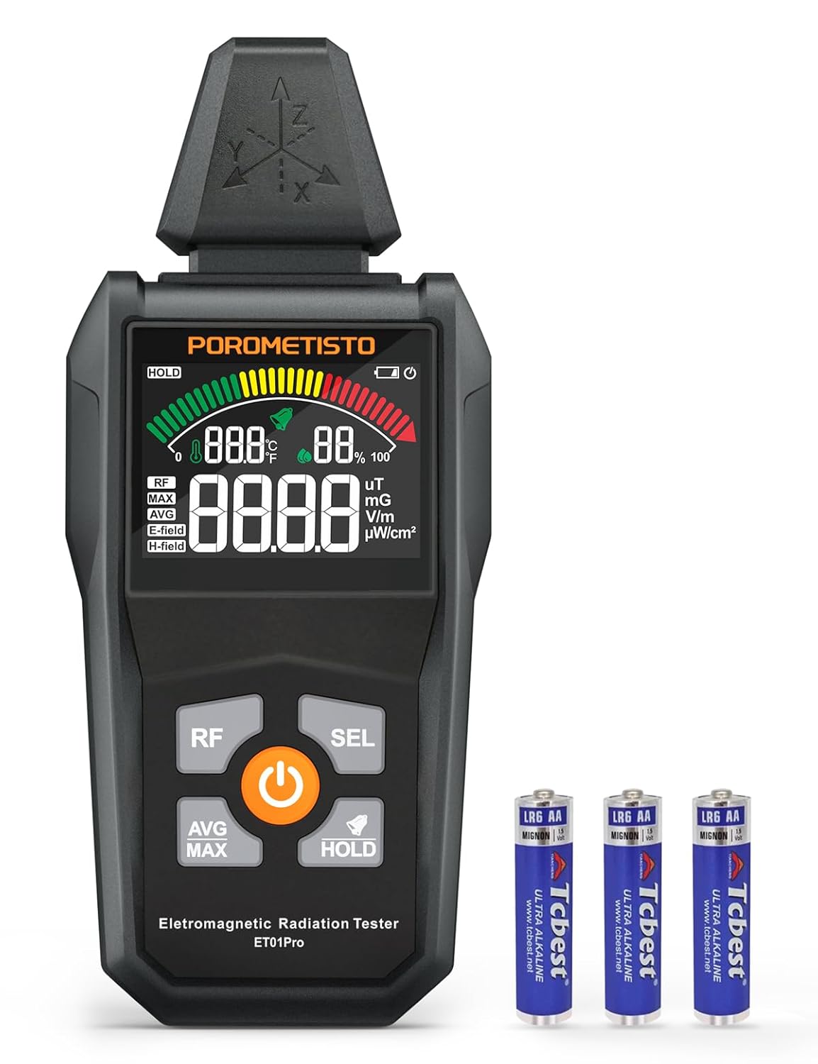 5-in-1 EMF Meter Radiation Detector for Home & Ghost Hunting
