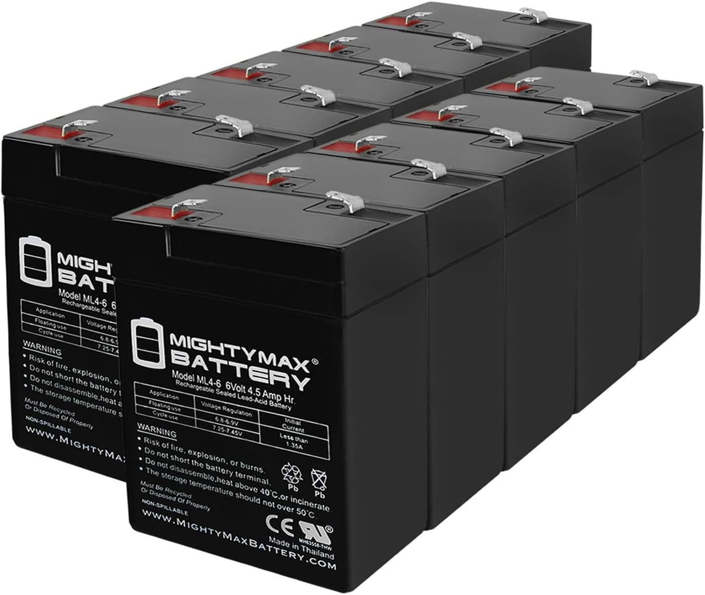 Mighty Max Battery ML4-6 6V 4.5AH Replacement Battery Pack