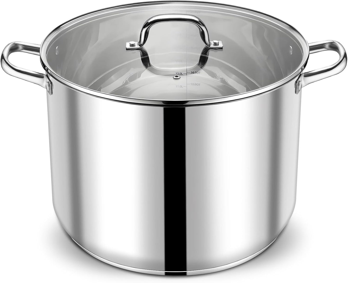 P&P CHEF 24 QT Stock Pot with Lid for Large Cooking Needs