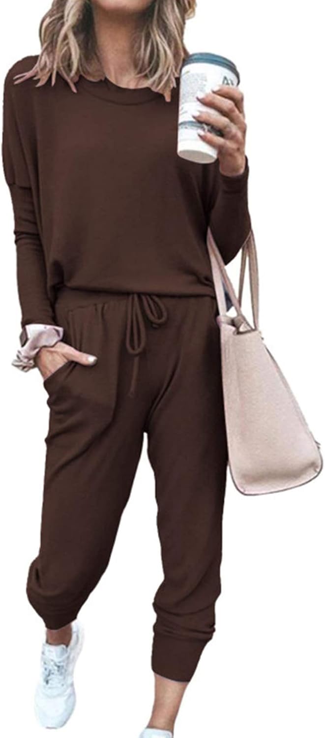 PRETTYGARDEN Women Fall 2 Piece Lounge Outfit for Comfort