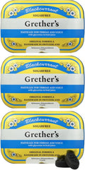 GRETHER'S Sugarfree Blackcurrant Pastilles for Soothing Relief