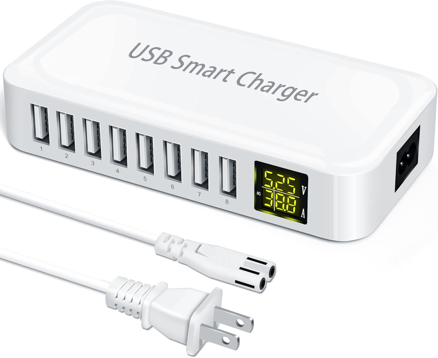 Ziwodiv 8-Port USB Charging Station - Fast Charging Powerhouse