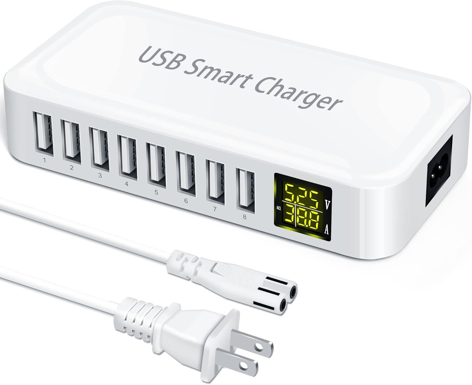 Ziwodiv 8-Port USB Charging Station - Fast Charging Powerhouse