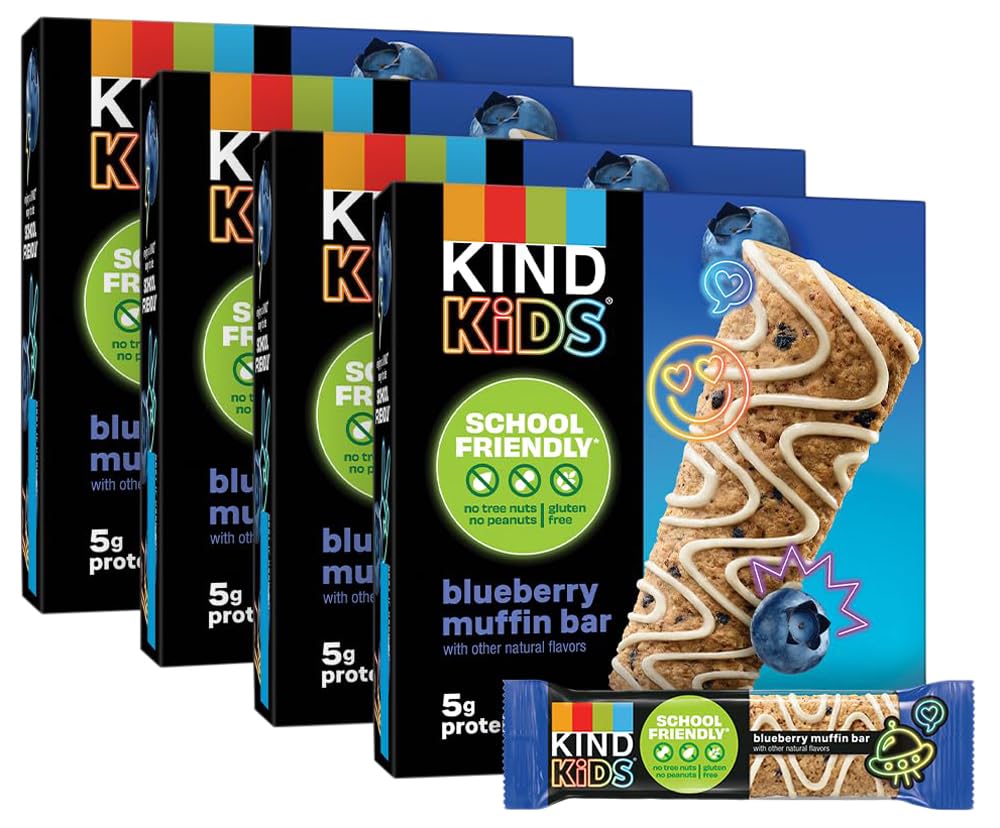 KIND Kids Snacks Blueberry Muffin Bars Gluten Free 40 Count