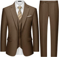 Mens Two Button 3-Piece Slim Fit Tuxedo Suit for Men - Tailored Look
