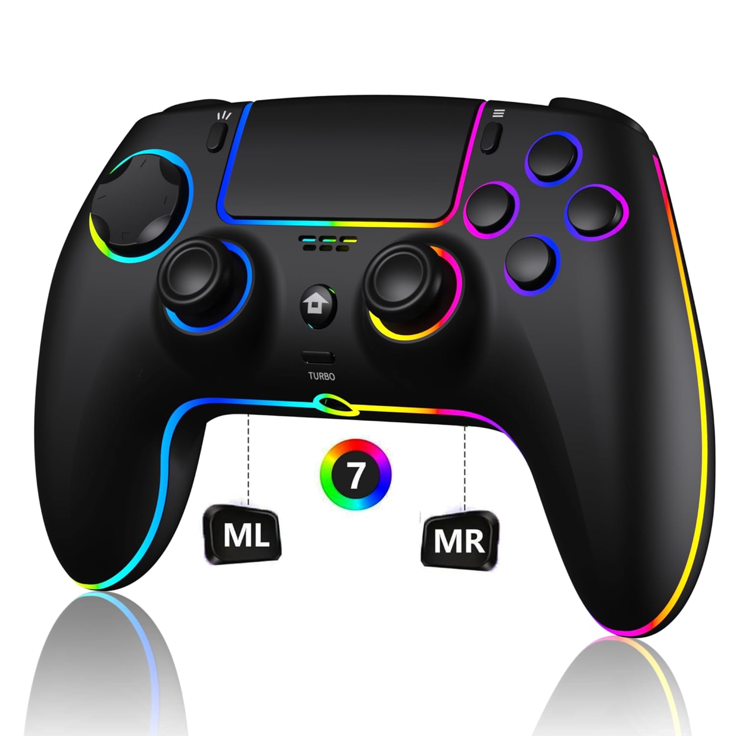 SZDILONG Wireless Controller with RGB Light for P-S5 Gaming