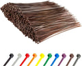 GTSE 8 in Brown Zip Ties 1000 Pack - Durable 50lb Cable Ties
