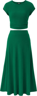 Two Piece Skirt Set Summer 2025 - Flattering Ribbed Knit Look