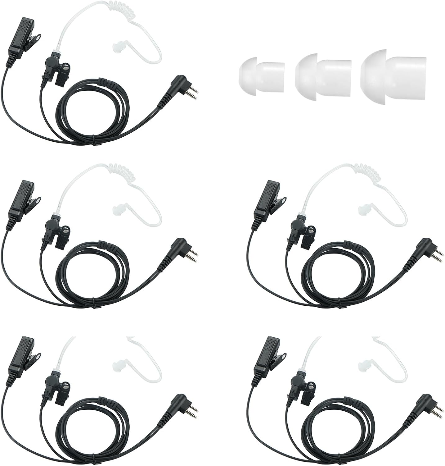 Walkie Talkie Earpiece with Mic for CP200 CP200D BPR40 Users