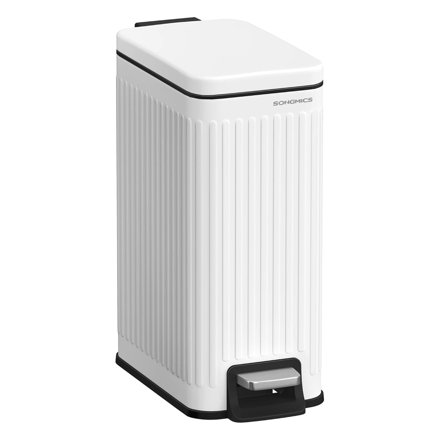 SONGMICS 1.6-Gallon Bathroom Trash Can with Soft Close Lid