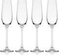 Mikasa Lana Champagne Flutes Glasses Set of 4 - Elegant Toasting