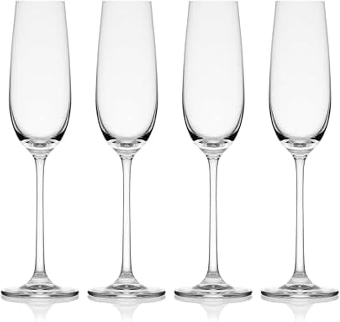 Mikasa Lana Champagne Flutes Set of 4 for Elegant Toasting