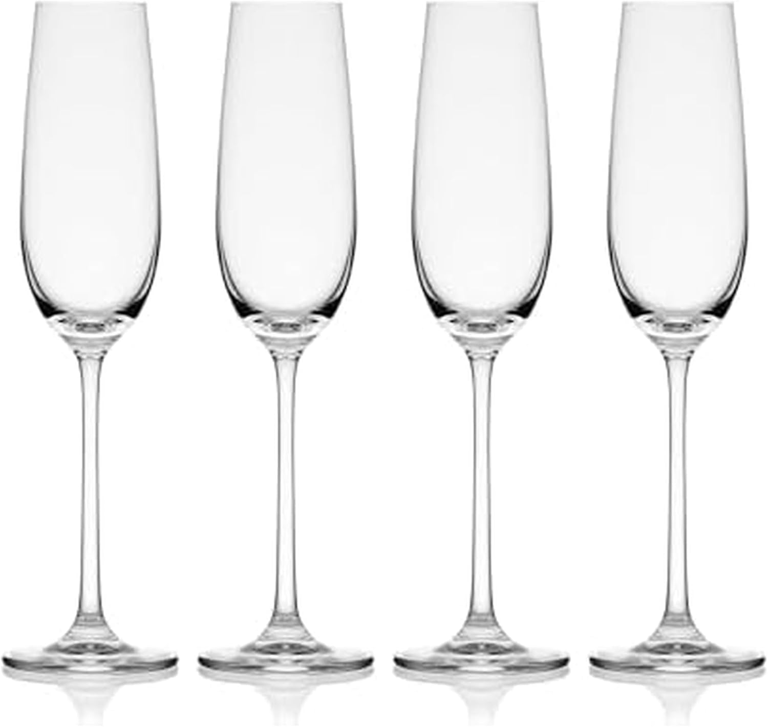 Mikasa Lana Champagne Flutes Set of 4 for Elegant Toasting
