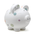 Child to Cherish Ceramic Piggy Bank for Girls, Pastel Multi Dot
