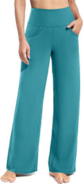 Wide Leg Pants Woman Yoga Pants with Pockets - Stretch Lounge Fit