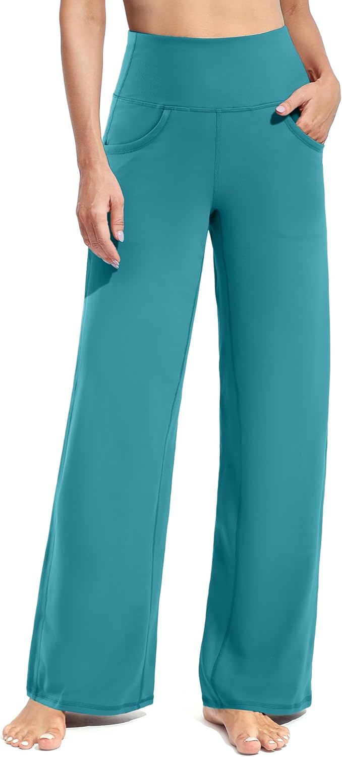 Promover Wide Leg Pants for Women - Comfortable Yoga Pants