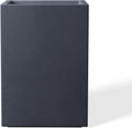 12.6in Tall Rectangular Concrete Planter Charcoal - Modern Lightweight
