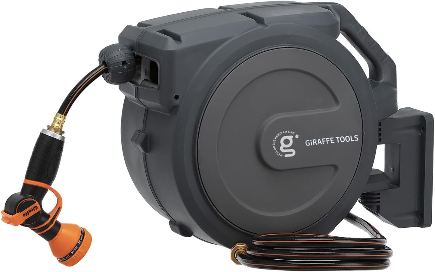 Giraffe Tools 78 ft Heavy Duty Retractable Garden Hose Reel