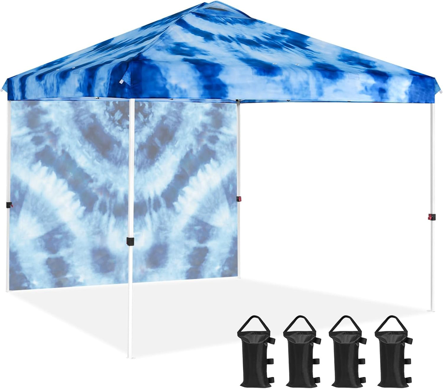 EAGLE PEAK Pop Up Canopy Tent with Sidewall for Easy Setup