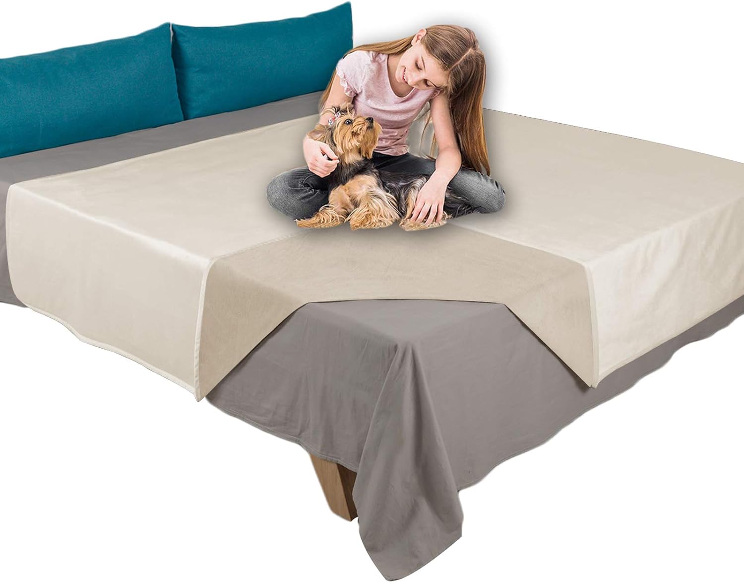 Ameritex Pet Bed Blanket Reversible Waterproof Velvet Softness
