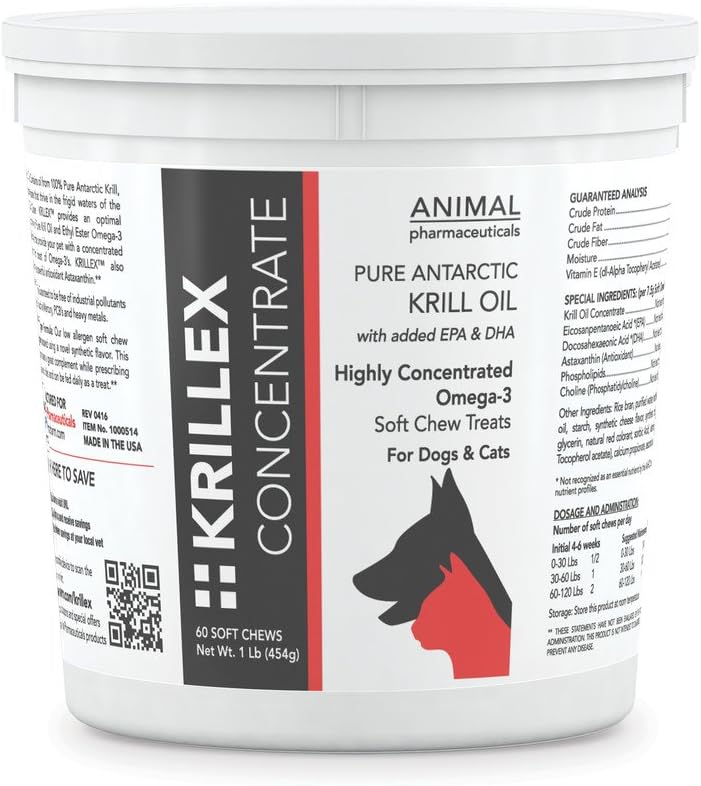 60 Count Krillex Concentrate Formula for Healthy Skin and Coat