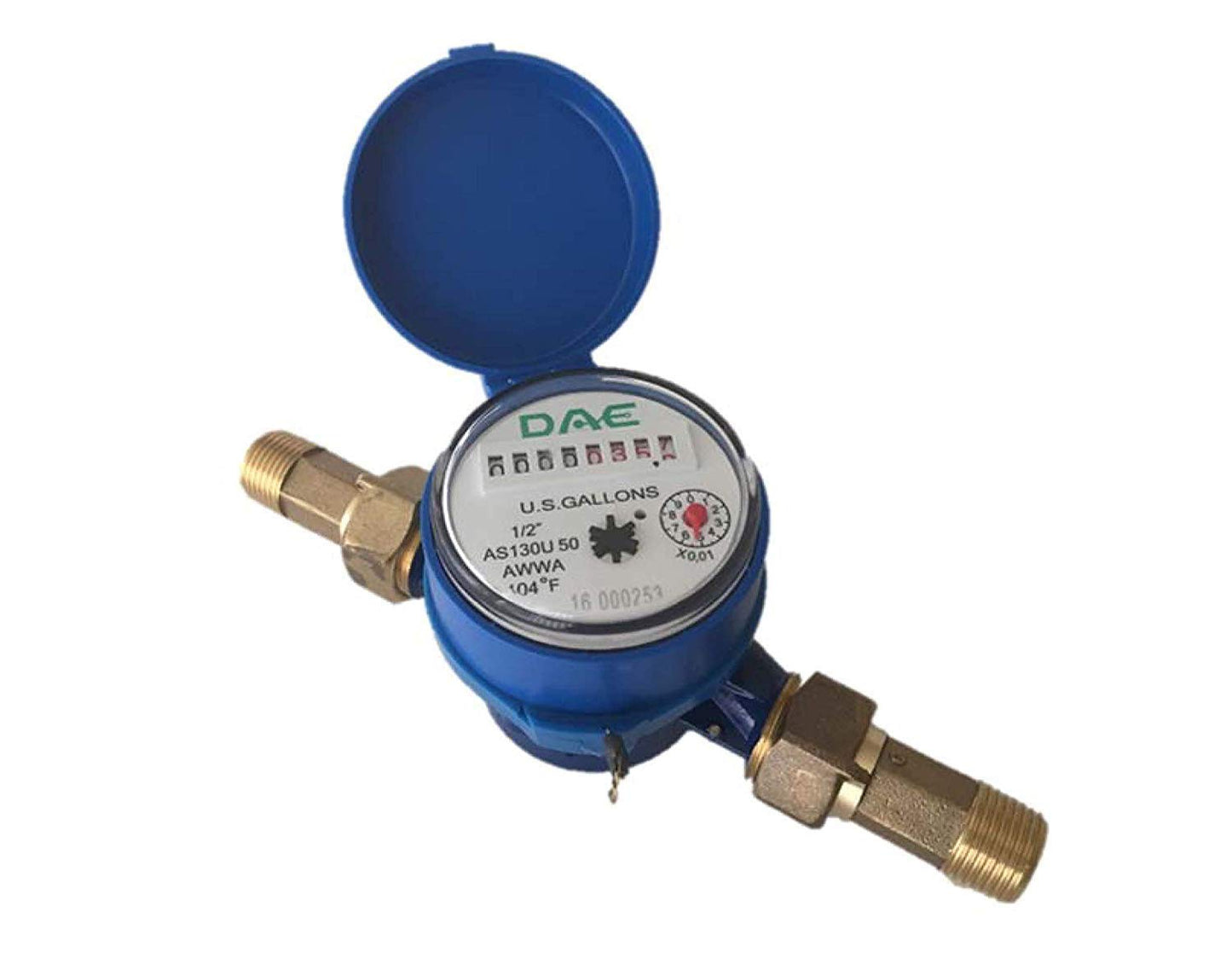 DAE AS130U-50 Water Meter with Couplings for Accurate Measurement