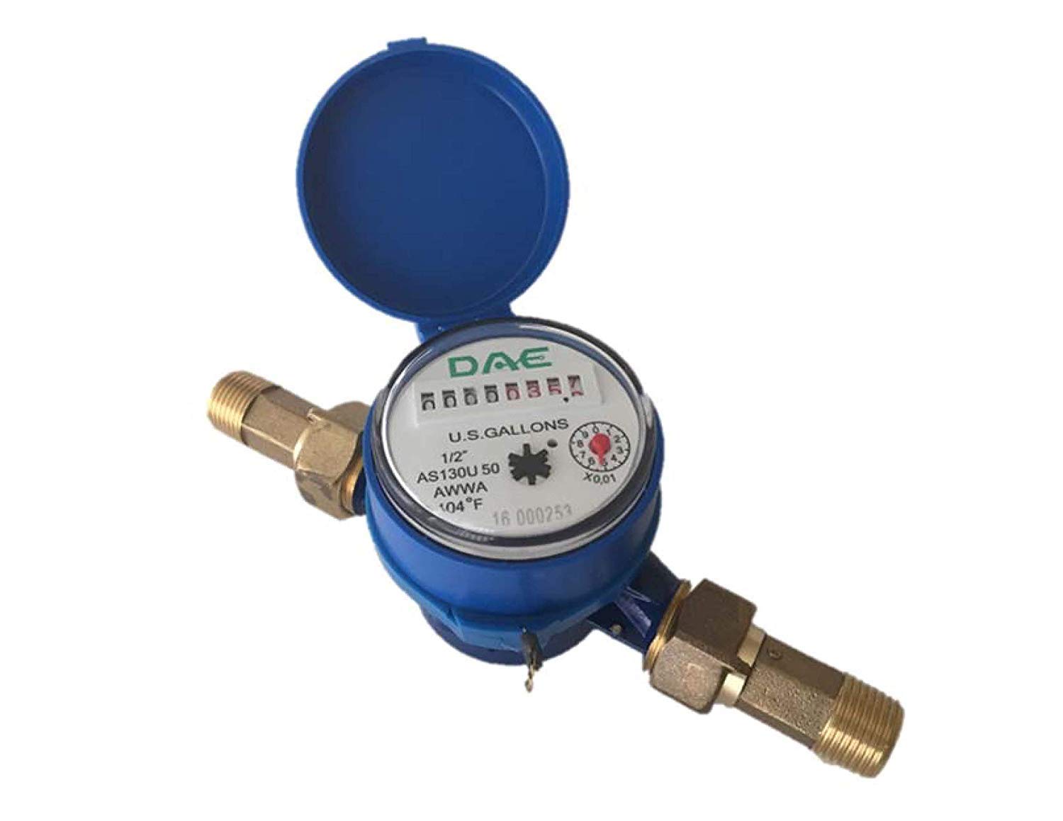 DAE AS130U-50 Water Meter with Couplings for Accurate Measurement