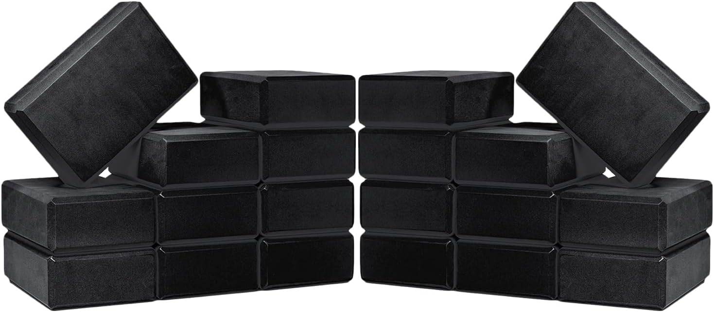 Hello Fit 3 Yoga Blocks - Bulk Pack for Firm Support & Balance!