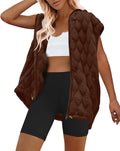 SENSERISE Womens Oversized Puffer Vest Sleeveless Quilted Jacket made