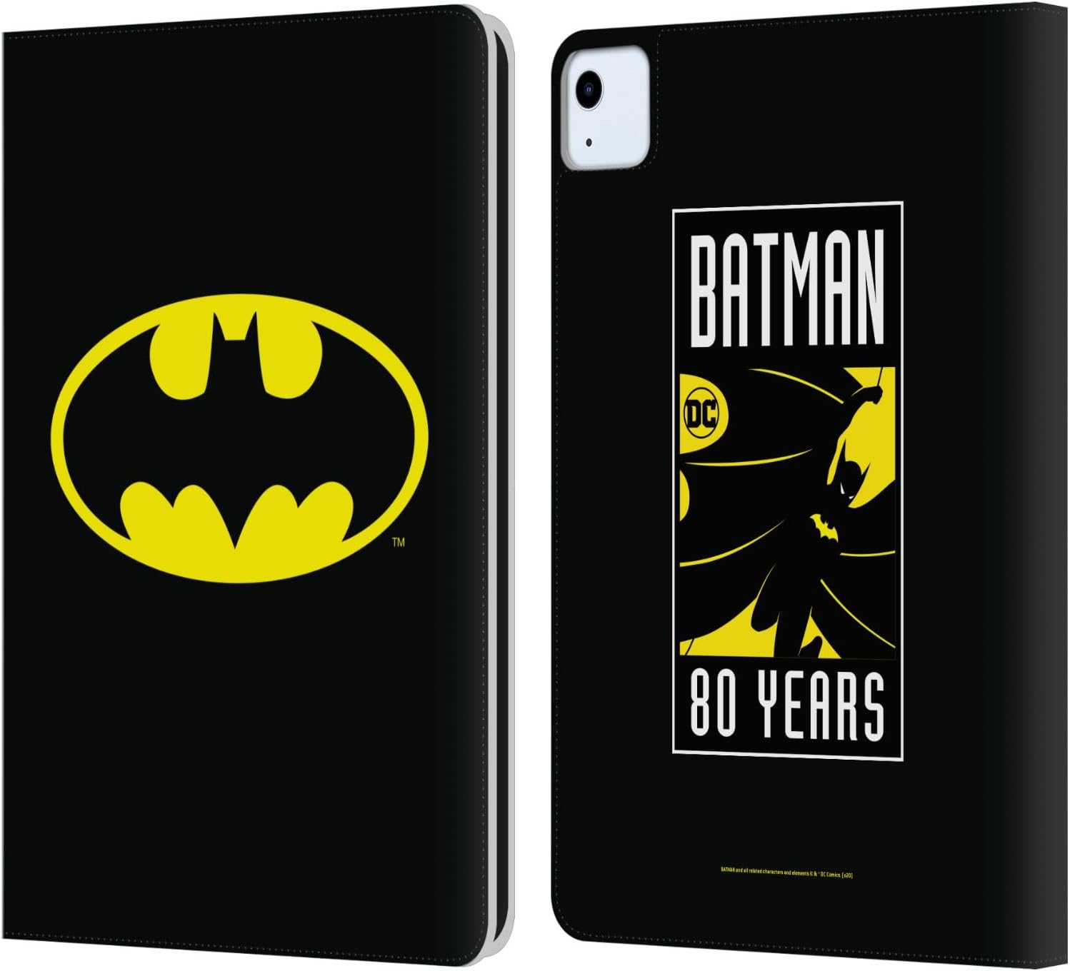Batman DC Comics Classic Logos Leather Wallet Case for iPad Air