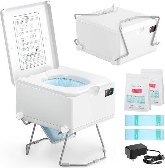 Dry Flush Toilet Waterless Odorless Portable Solution for RVs