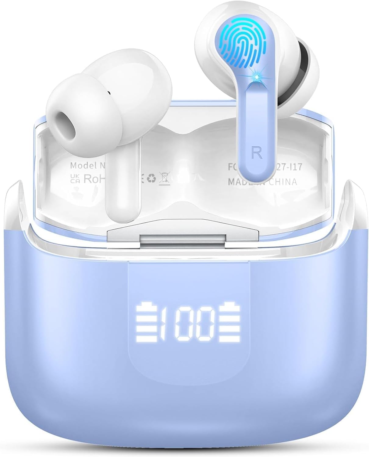 Wireless Earbuds with Bluetooth 5.4 and 40H Playback for Music