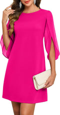 Oten Women's Elegant Flutter Sleeve Dress for Cocktail Events