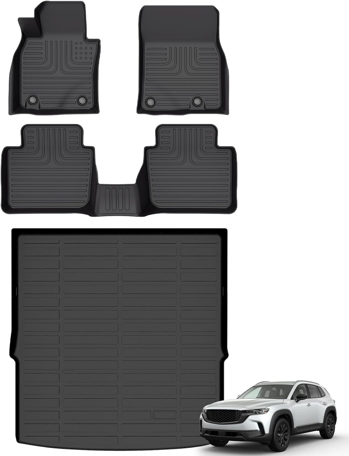 Hutisya Floor Mats & Cargo Liner Set for Mazda CX-50 2023-2025