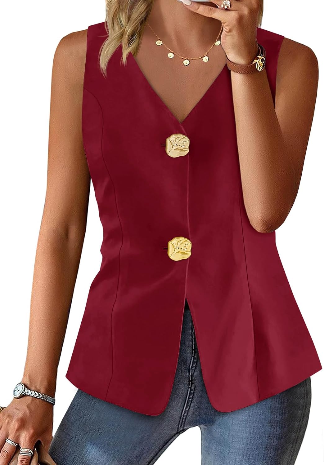 Cicy Bell Womens Summer V Neck Vest Tops for Stylish Comfort