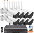 WEILAILIFE 90ft Night Vision Outdoor Wireless Security Camera System