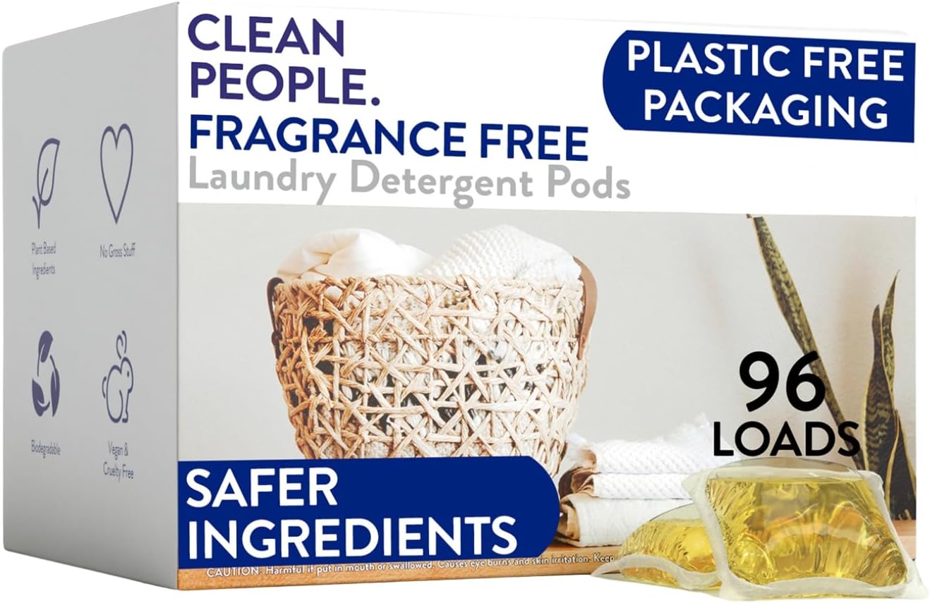 Fragrance Free Laundry Detergent Pods for Sensitive Skin Care