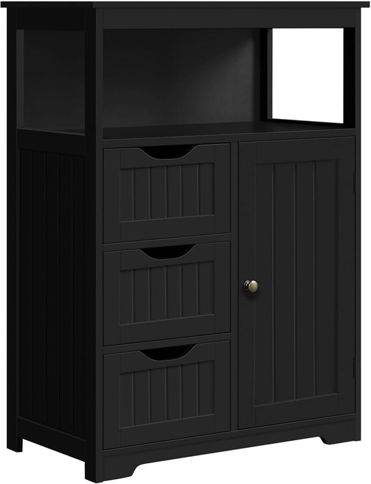 Yaheetech Bathroom Storage Cabinet with Adjustable Shelf and Drawers