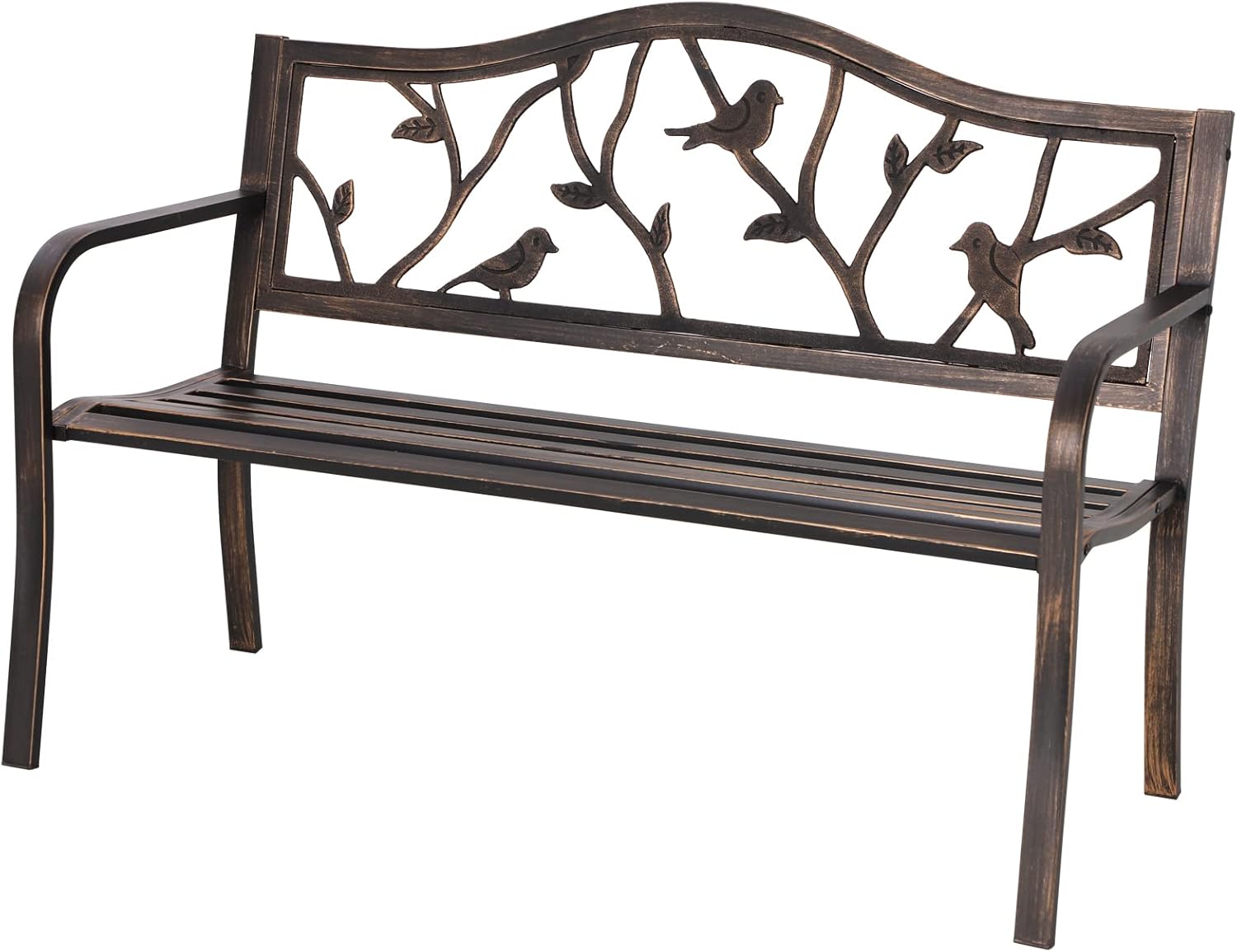 Sophia & William Outdoor Bench for Garden and Patio Use