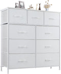 DUMOS 9-Drawer Bedroom Dresser with Durable Frame for Organization