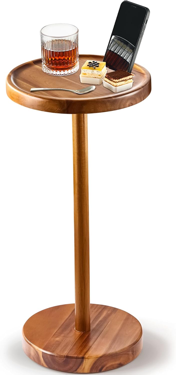 Compact Acacia Drink Table by BLUEWEST