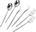 Silver Disposable Cutlery 300PCS Set - Elegant Heavy Duty Utensils
