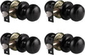 Probrico Door Knob Interior Matte Black Finish for Modern Homes
