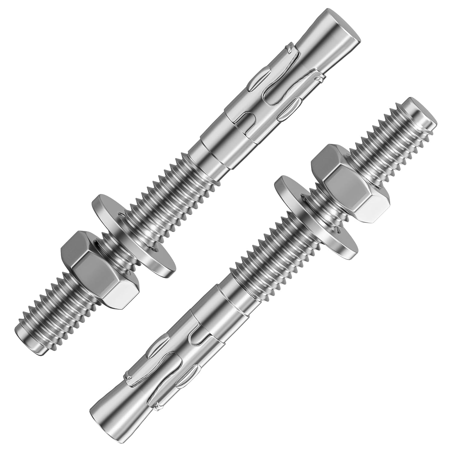 30Pcs 3/8x3-1/2 Inch Heavy-Duty Stainless Steel Wedge Anchors