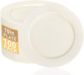 Ivory 10in Plastic Plates 100 Pack - Elegant Disposable Dinnerware