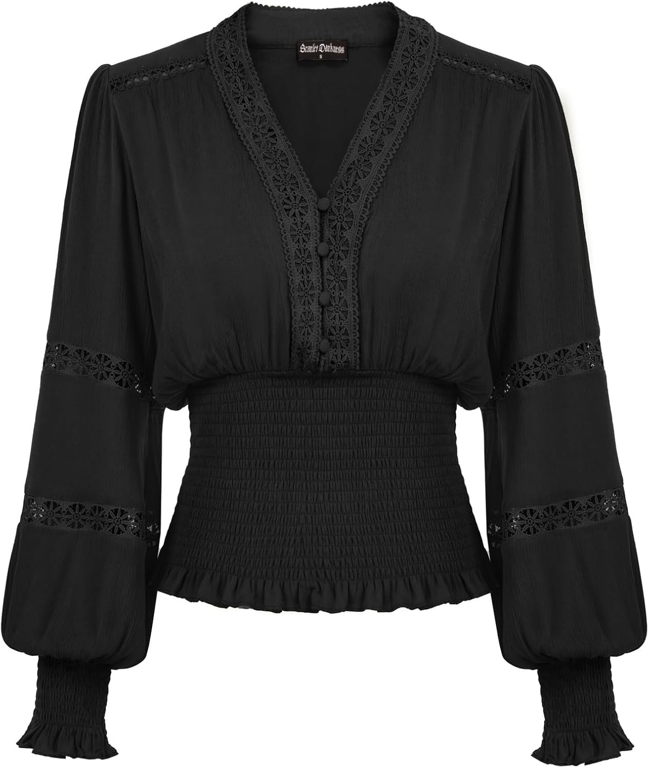 Scarlet Darkness Women's Renaissance Peasant Blouse for Chic Style