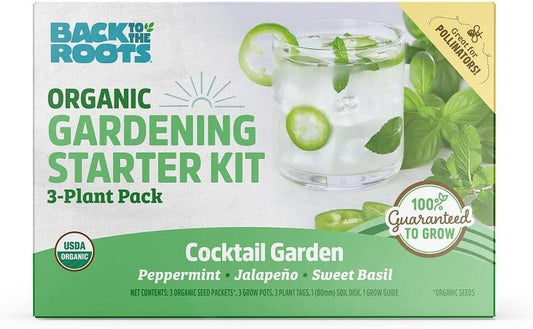 Organic Cocktail Garden Kit - Grow Fresh Herbs!